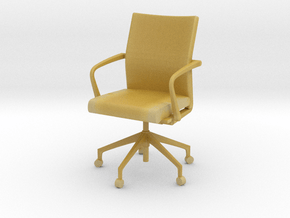Stylex Sava Chair - Fixed Arms 1:24 Scale in Tan Fine Detail Plastic