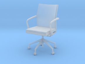 Stylex Sava Chair - Fixed Arms 1:24 Scale in Clear Ultra Fine Detail Plastic