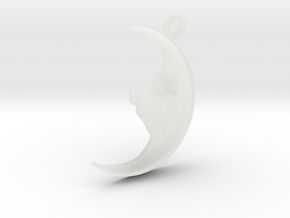 Pig in the Moon Pendant in Clear Ultra Fine Detail Plastic