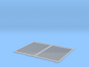 YSD Industries Double 8ft Plate F Door Pair Assy in Clear Ultra Fine Detail Plastic