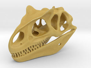 Allosaurus Skull in Tan Fine Detail Plastic