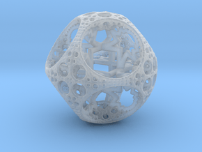 Apollonian Spherocube in Clear Ultra Fine Detail Plastic