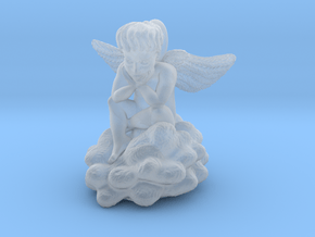 Angel Cupid pendant charm in Clear Ultra Fine Detail Plastic