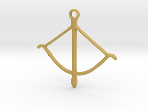 bow pendant 2 in Tan Fine Detail Plastic