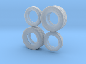 1/25 22,5" Truck-Tires in Clear Ultra Fine Detail Plastic