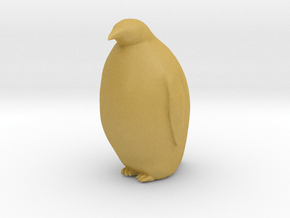 Penguin Looking Ahead in Tan Fine Detail Plastic