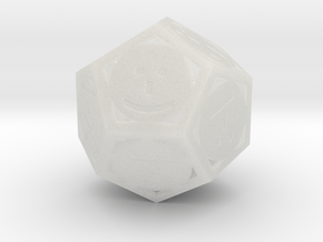 Phantom Tollbooth Dodecahedron - Emoticons in Clear Ultra Fine Detail Plastic