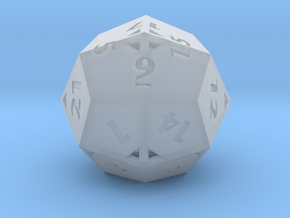 Pseudo-icositetrahedron - d24 - Hollow in Clear Ultra Fine Detail Plastic