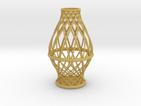 Spiral Vase Medium in Tan Fine Detail Plastic