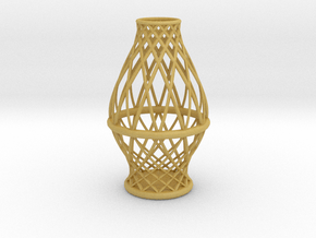 Spiral Vase Small in Tan Fine Detail Plastic