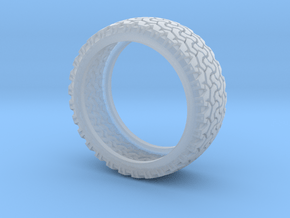 Tire Band ring in Clear Ultra Fine Detail Plastic