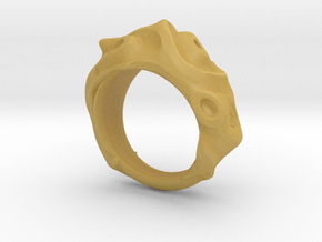 Conch Ring in Tan Fine Detail Plastic