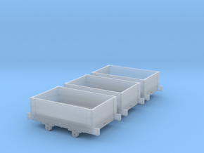 Aberllefenni Box Wagon (x3) in Clear Ultra Fine Detail Plastic