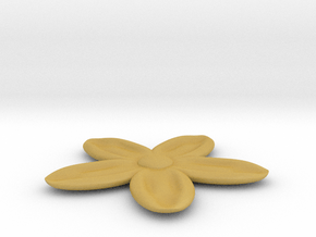 Flower for with a Magnet in Tan Fine Detail Plastic