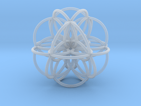 Seed of Life: Cuboctahedral Flower in Clear Ultra Fine Detail Plastic