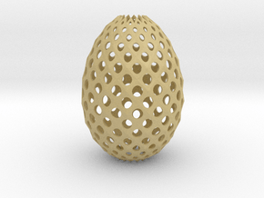 Ester Egg Round in Tan Fine Detail Plastic