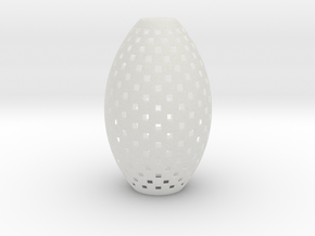 lampshade (Ikebana- Square Design 1) in Clear Ultra Fine Detail Plastic