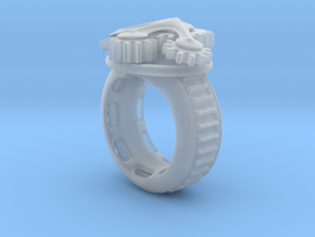 Equator Gear Ring in Clear Ultra Fine Detail Plastic