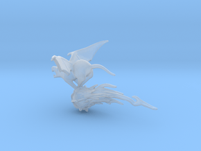 Winged Rat with Plague Censer 1 in Clear Ultra Fine Detail Plastic