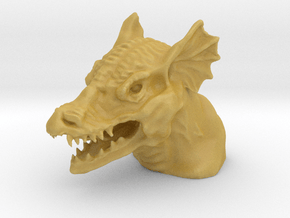 Dragon Bust in Tan Fine Detail Plastic