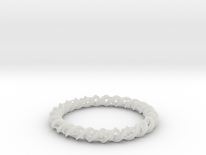 Barred Helix Bangle in Clear Ultra Fine Detail Plastic