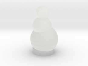 Coal The Snow Man in Clear Ultra Fine Detail Plastic