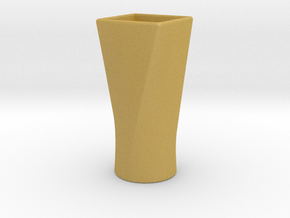Twist Cup I in Tan Fine Detail Plastic