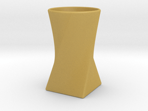 Twist Cup II in Tan Fine Detail Plastic