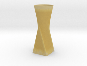 Twist Vase in Tan Fine Detail Plastic