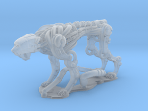 Robotic Cheetah: 1 piece in Clear Ultra Fine Detail Plastic