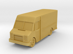 Delivery Truck At 1"=8' Scale in Tan Fine Detail Plastic