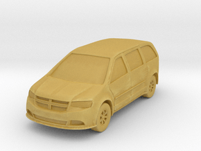 Minivan at 1"=10' Scale in Tan Fine Detail Plastic