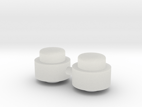 Adjustment Buttons - Plastic in Clear Ultra Fine Detail Plastic