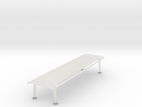 RhB Bench Without Backrest in Clear Ultra Fine Detail Plastic