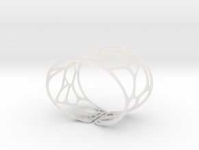  Bracelet Voronoi II  in Clear Ultra Fine Detail Plastic