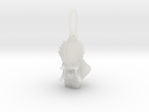 Predator alien pendant  in Clear Ultra Fine Detail Plastic