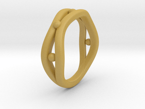 Rina4　Ring Size US6.5(JP Size 12) in Tan Fine Detail Plastic
