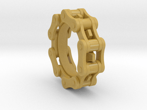 Bicycle Chain Ring in Tan Fine Detail Plastic
