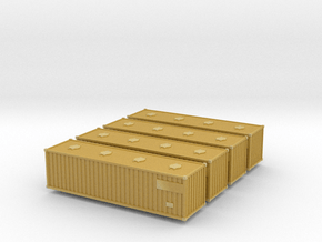 Container30ft+Hatch-4x (N-scale) in Tan Fine Detail Plastic