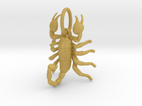 Scorpion pendant in Tan Fine Detail Plastic