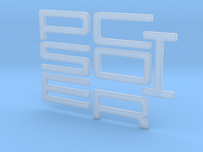 PORSCHE Style Letters in Clear Ultra Fine Detail Plastic
