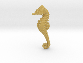 Seahorse in Tan Fine Detail Plastic