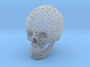 Lace Skull, Half Size in Clear Ultra Fine Detail Plastic