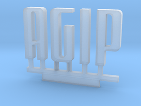 Z Scale Agip Logo 1:220 in Clear Ultra Fine Detail Plastic
