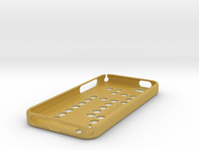 IPhone 5S Case Polka Dot in Tan Fine Detail Plastic