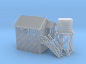NZR Signal Box and Water Tower NZ120 in Clear Ultra Fine Detail Plastic