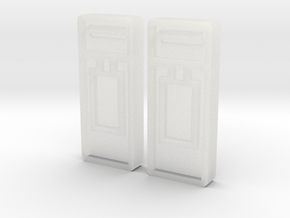 B-04 Wall Mounted Post Boxes (Pair) in Clear Ultra Fine Detail Plastic