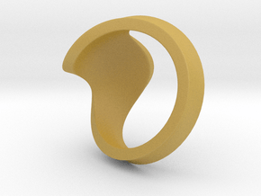Ring size 7 in Tan Fine Detail Plastic