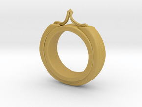 Ring size 7 in Tan Fine Detail Plastic