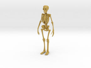 Free Standing Skeleton Figure in Tan Fine Detail Plastic